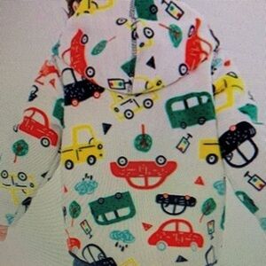 Colorful Car Print Kids Jacket